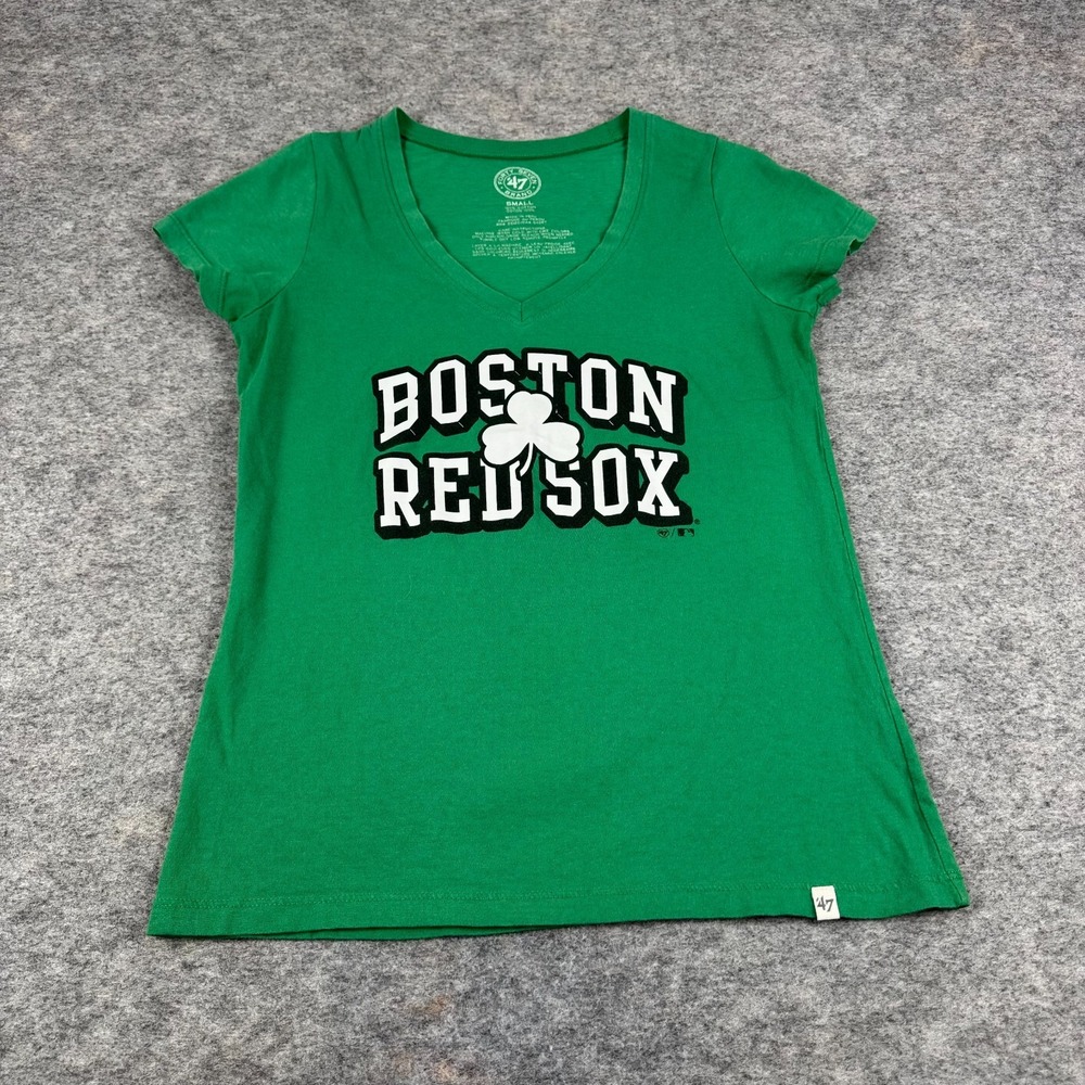 '47 Brand Boston Red Sox T-Shirt Green Womens Small S - Picture 2 of 8